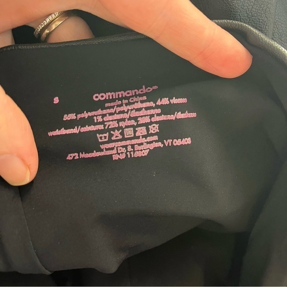 COMMANDO x REVOLVE Perfect Control Faux Leather Leggings - Picture 7 of 8